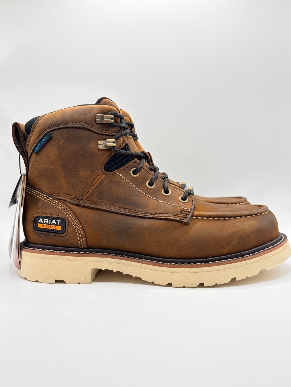 Ariat Rebar Lift 6” H2O Men’s 8 D Composite Waterproof Work Boots Brown